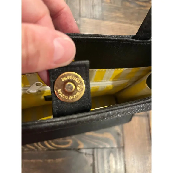 Giorgio Beverley Hills Black Top Handle Purse Y2K Classic Clueless Neutral Cute - Picture 7 of 9